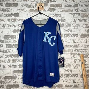 True fan Kansas City royals baseball jersey